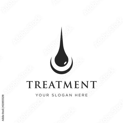 dermatology clinic hair care logo template design.Logo for business , clinic and symbol.