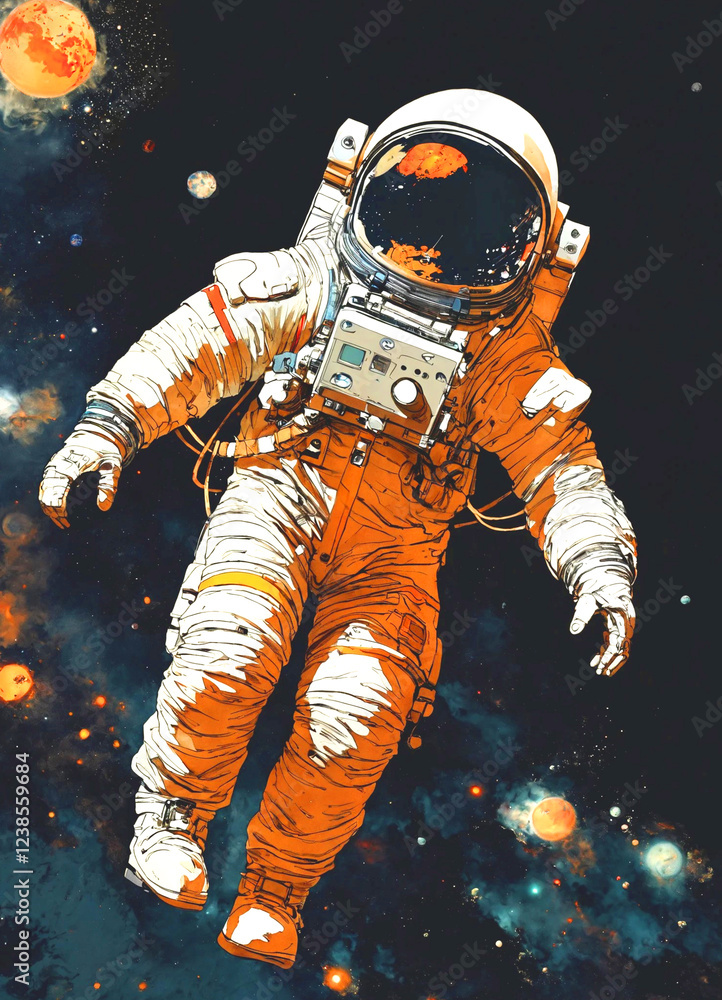 astronaut in space astronaut in space