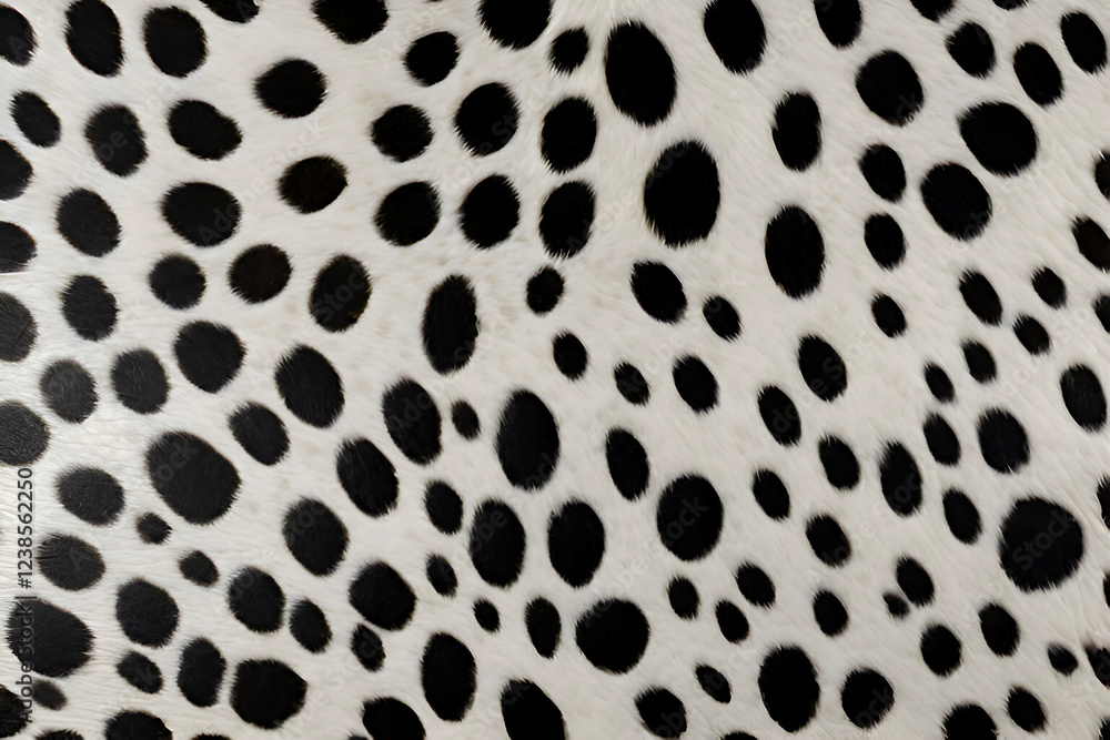 An illustration showcasing Dalmatian dog leather texture with distinct spots and smooth skin patterns. An illustration showcasing Dalmatian dog leather texture with distinct spots and smooth skin patterns.