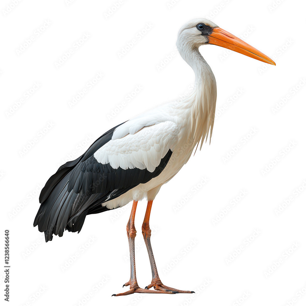 Fototapeta premium stork birds isolated on transparent background