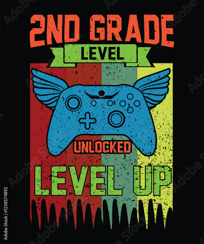 2nd grade level unlocked level up graphic design