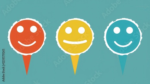 Client Providing Feedback with Smiley