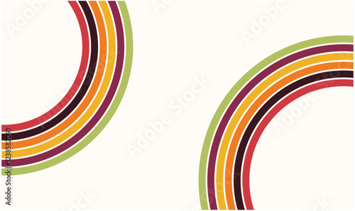Abstract rainbow wavy line design pattern, ideal for textiles, clothing, wrapping, and more. Vector illustration.