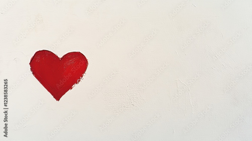 Red Heart Illustration on White Background for Artistic Use Red Heart Illustration on White Background for Artistic Use