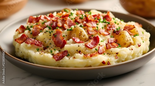 Wallpaper Mural Creamy Mashed Potatoes with Crispy Bacon and Chives - A Comforting Side Dish Torontodigital.ca