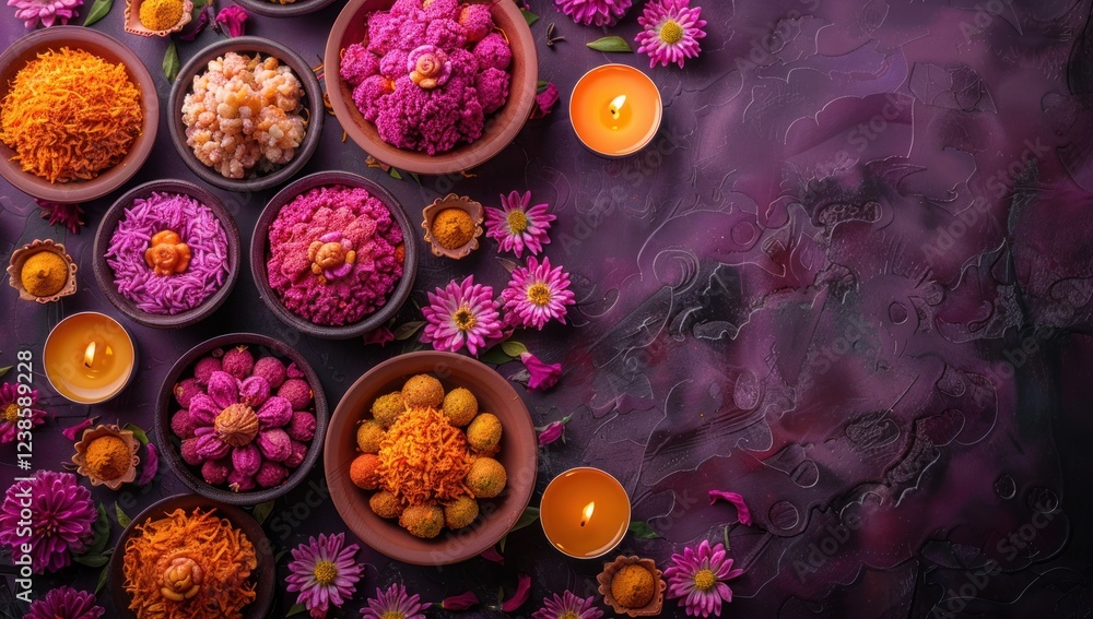 Holi Delights: A Festive Table Spread Brimming with Culinary Delicacies for Celebration happy diwali Holi Delights: A Festive Table Spread Brimming with Culinary Delicacies for Celebration happy diwali