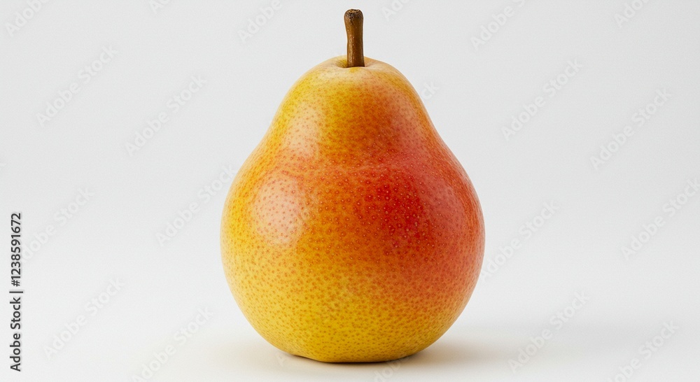 Ripe Red and Yellow Pear Fruit Healthy Food Studio Shot Ripe Red and Yellow Pear Fruit Healthy Food Studio Shot
