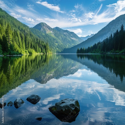Beautiful Cooper Lake in Washington State