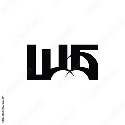 WG monogram logo design letter text name symbol monochrome logotype alphabet character simple logo photo