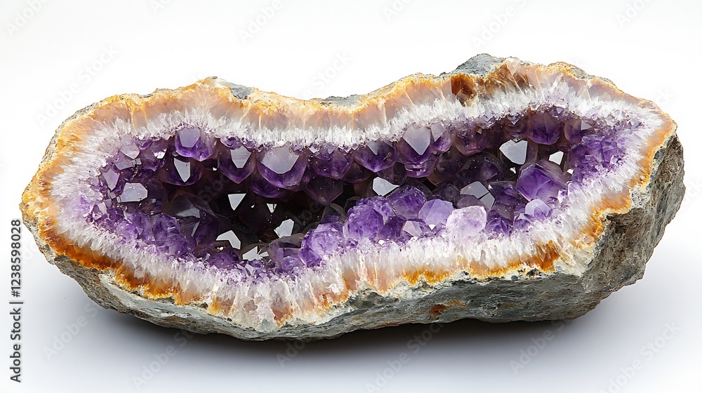 Intricate Amethyst Geode Sparkling Deep Purple Hues. AI Generated Intricate Amethyst Geode Sparkling Deep Purple Hues. AI Generated