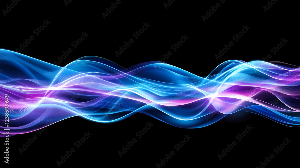 Dynamic flowing waves abstract art digital design dark background vibrant colors Dynamic flowing waves abstract art digital design dark background vibrant colors
