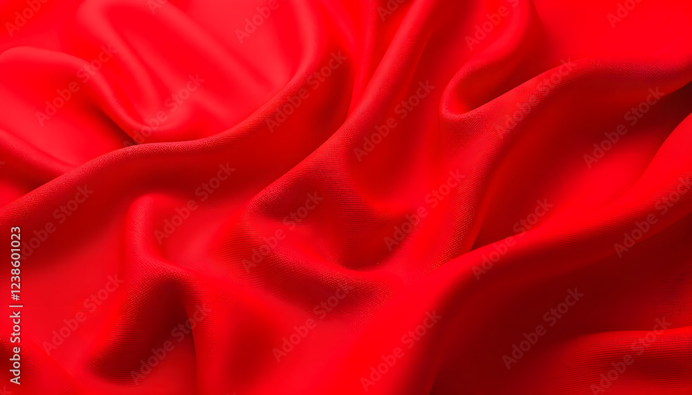 Obraz premium solid red fabric textured background