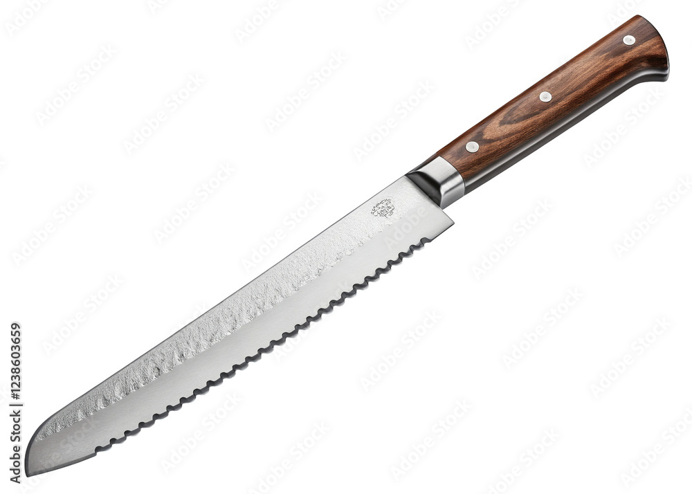 Bread knife isolated on a transparent background. Bread knife isolated on a transparent background.