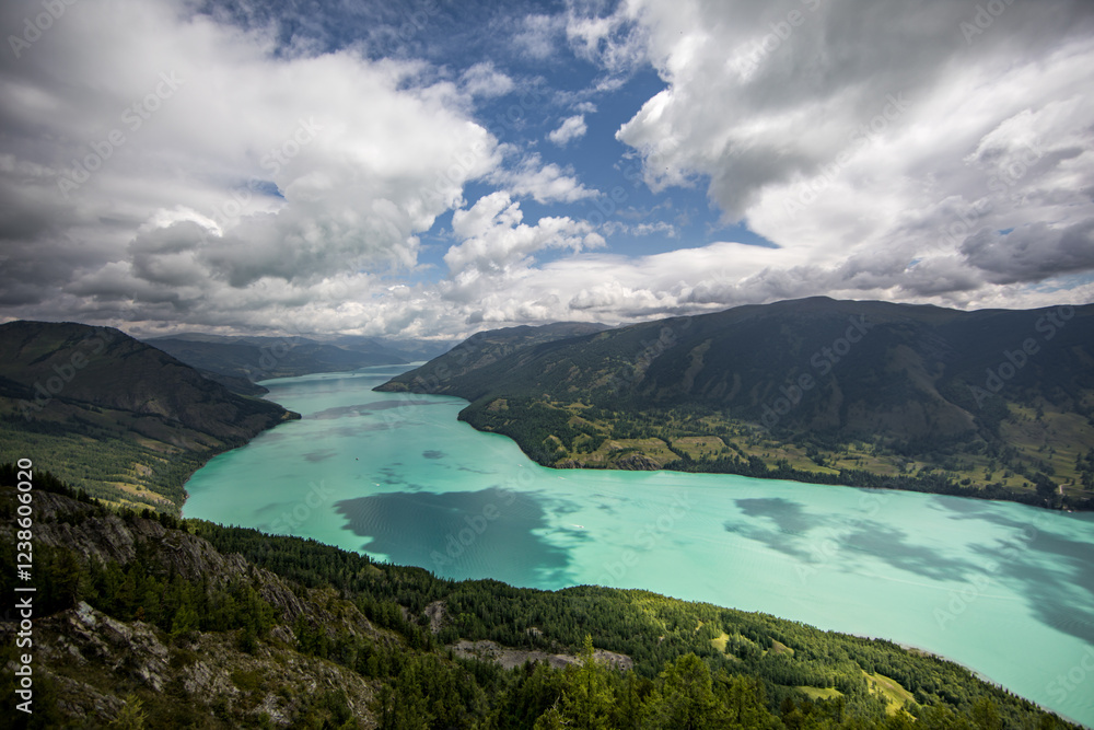 The scenery of Kanas Scenic Area in Altay, Xinjiang The scenery of Kanas Scenic Area in Altay, Xinjiang