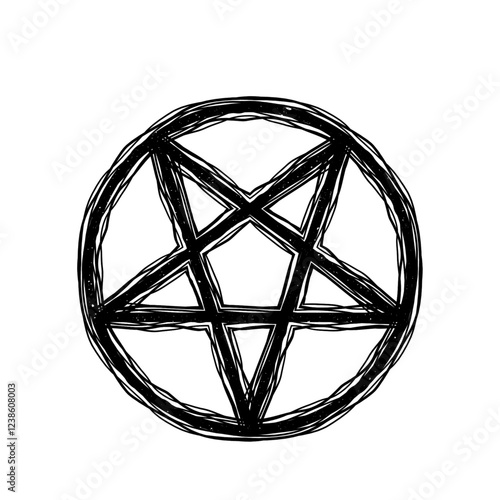 Pentagramm. Symbol. Zeichen