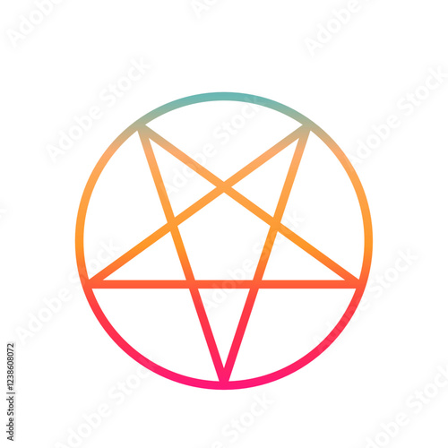 Pentagramm. Symbol. Zeichen