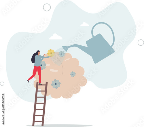 Psychotherapy and psychological support for patient care.Recovery and mental rehabilitation after depression or trauma.flat characters.