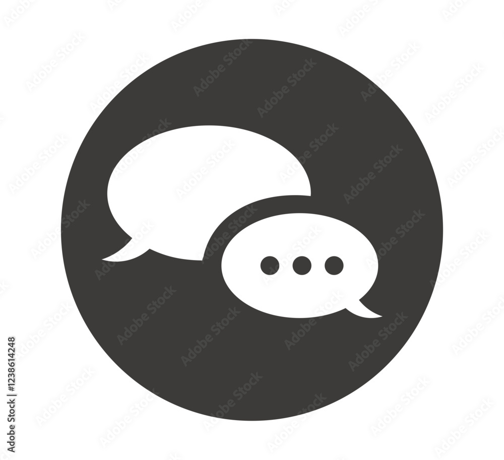 Sprechblasen, Symbol, Icon (Vektor) Sprechblasen, Symbol, Icon (Vektor)