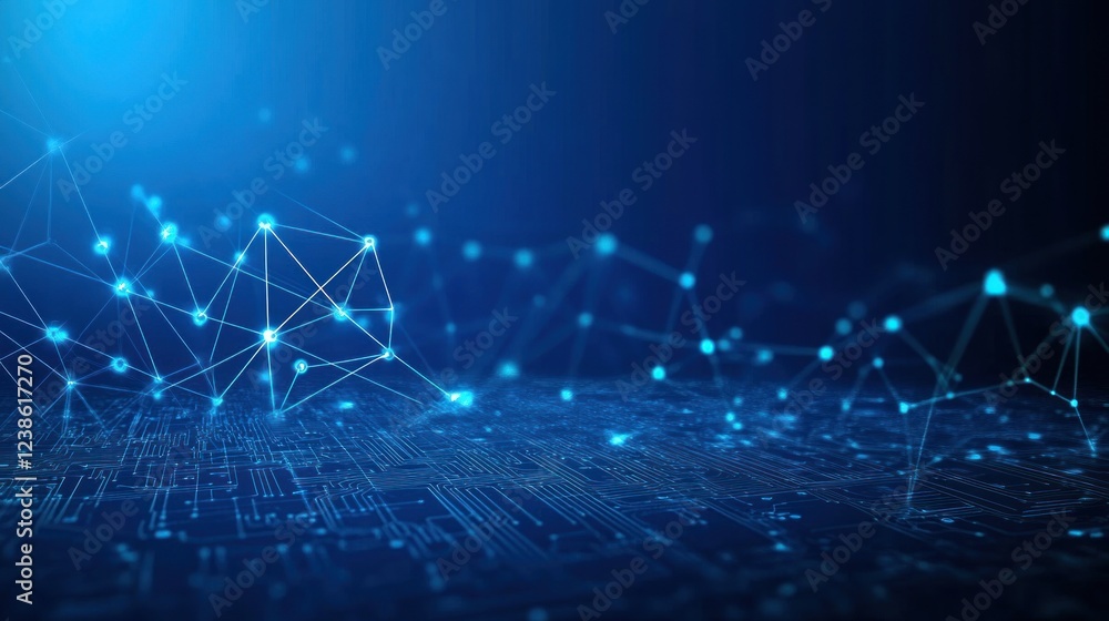 Abstract digital network connection on circuit board. Abstract digital network connection on circuit board.