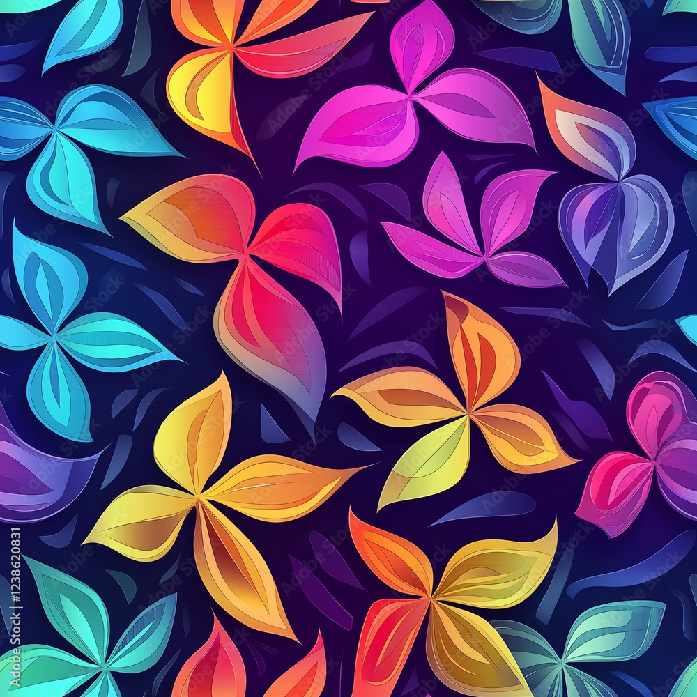 The seamless colorful pattern background The seamless colorful pattern background