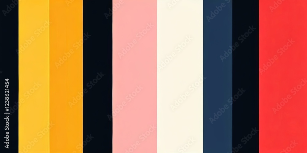 A colorful striped pattern with black and white stripes A colorful striped pattern with black and white stripes