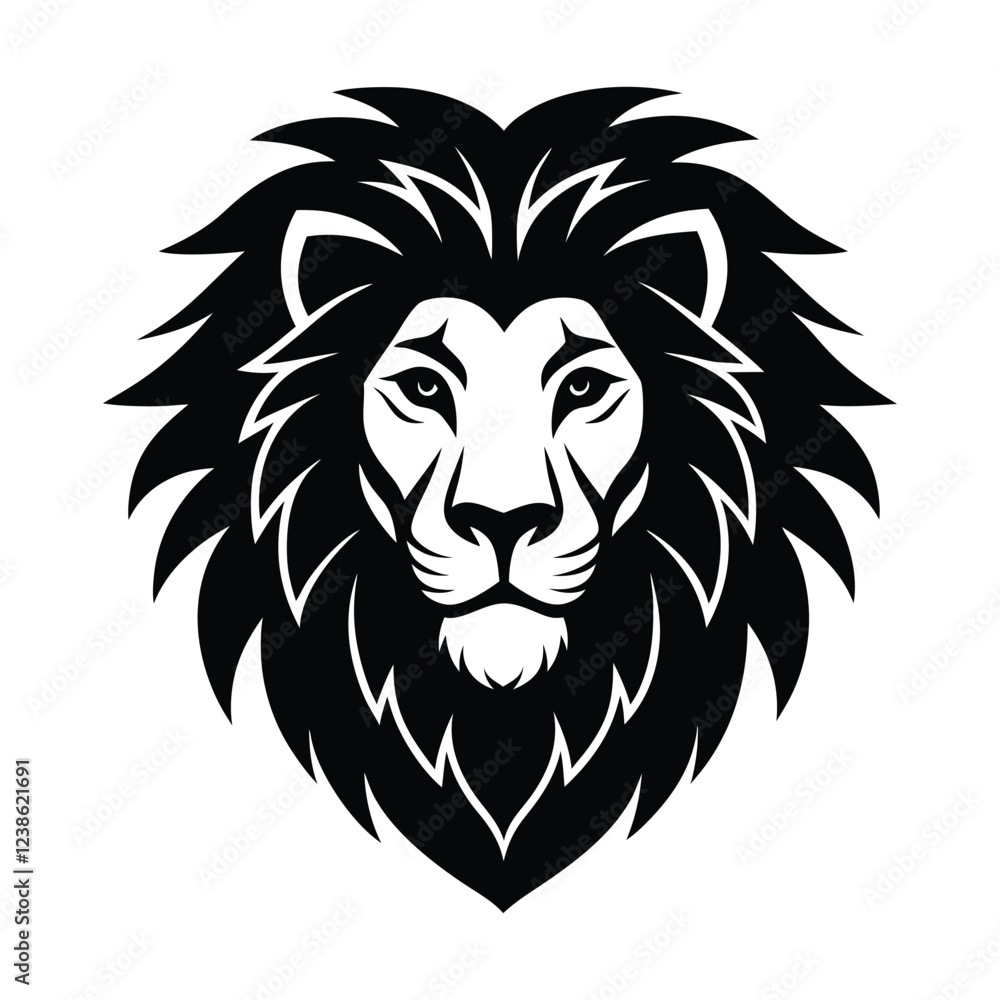 lion head vector art illustration lion head vector art illustration
