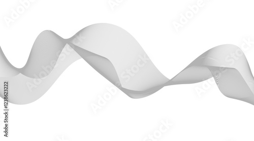 Black Wavy Lines Isolated on White Abstract Background Design, Abstract wave element for design. Digital frequency track equalizer. Stylized line art background. Vector illustration.