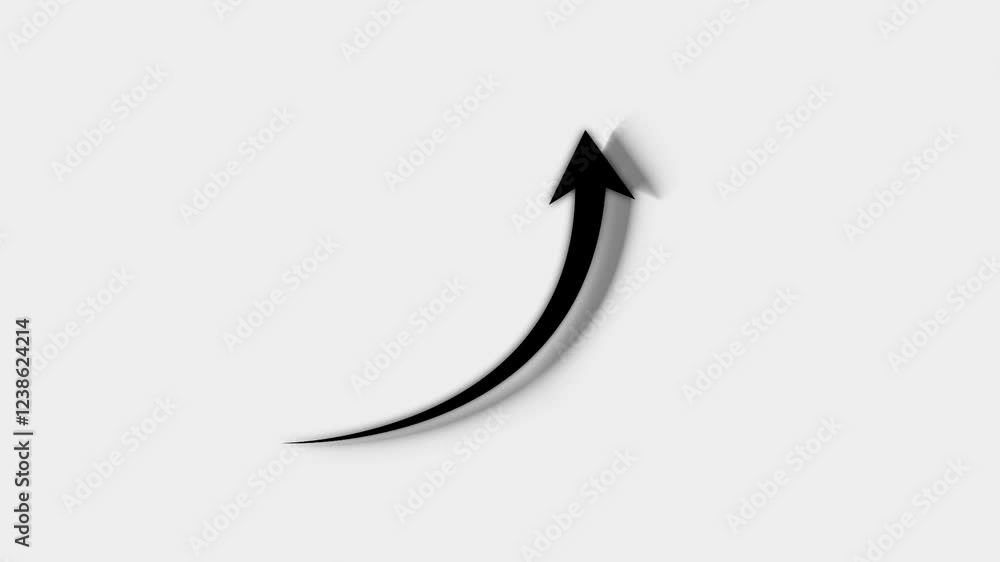 Glowing color Rising arrow transparent channel abstract stock market charts on financial data view business graph arrow rising transparent business growth chart icon animation white background Glowing color Rising arrow transparent channel abstract stock market charts on financial data view business graph arrow rising transparent business growth chart icon animation white background