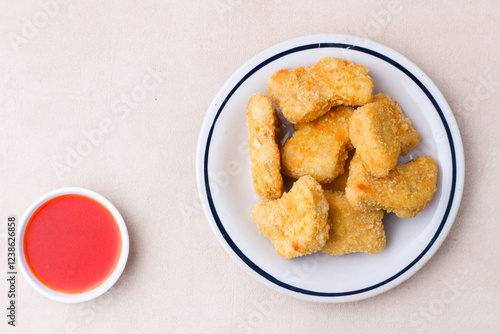 Crispy Chicken Nuggets with Dipping Sauce photo