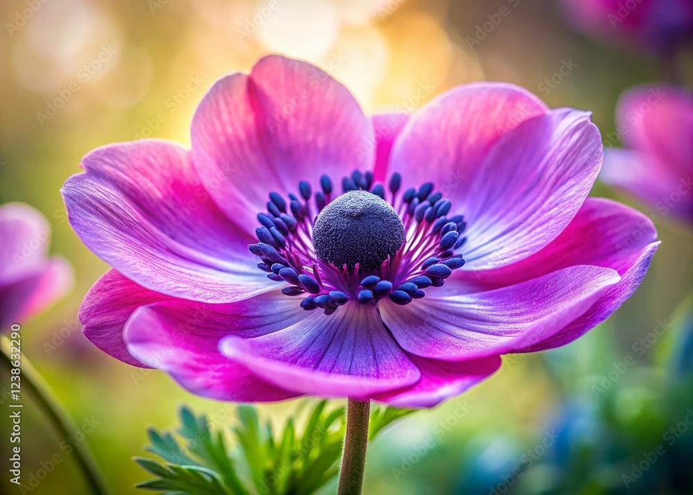 Delicate Beauty of Anemone Spring Flower in Macro Close-up Delicate Beauty of Anemone Spring Flower in Macro Close-up