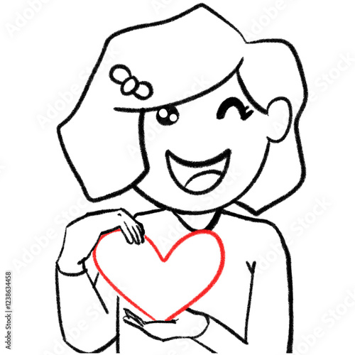 cartoon character drawing valentines