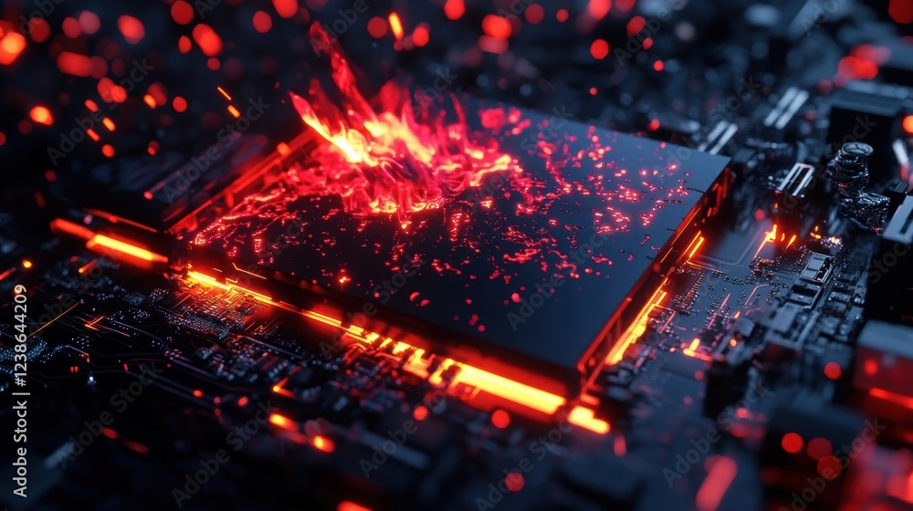 Obraz premium Visualizing gigapixel graphics cards in high fidelity for enhanced performance insights