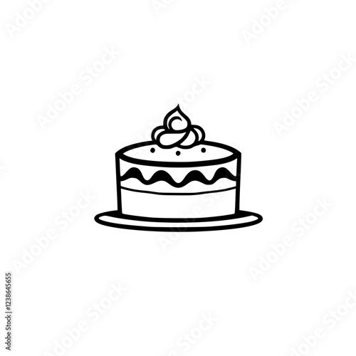 A delightful cake, perfect for any celebration. This image showcases a delicious dessert with creamy frosting and delightful details. Ideal for blogs, websites, or social media.