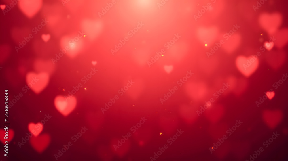 Romantic and Enchanting Red Background with Blurred Hearts for Love and Celebration Themes, Perfect for Wedding and Valentine's Day Designs Romantic and Enchanting Red Background with Blurred Hearts for Love and Celebration Themes, Perfect for Wedding and Valentine's Day Designs