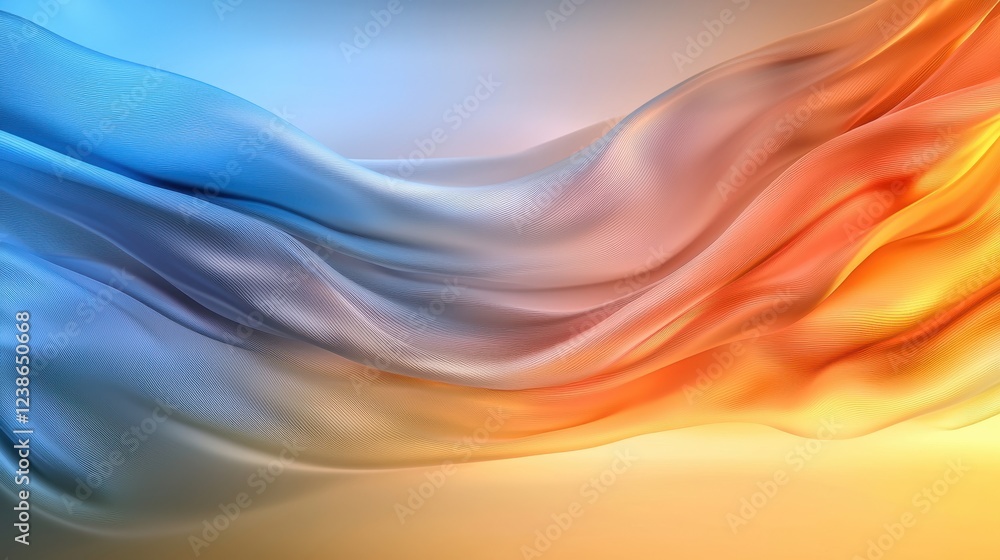 Fototapeta premium Abstract background featuring colorful wavy lines in various shades creating a dynamic visual effect