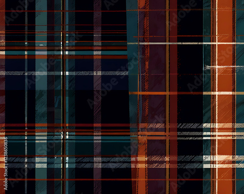 Wallpaper Mural Plaid background image Torontodigital.ca