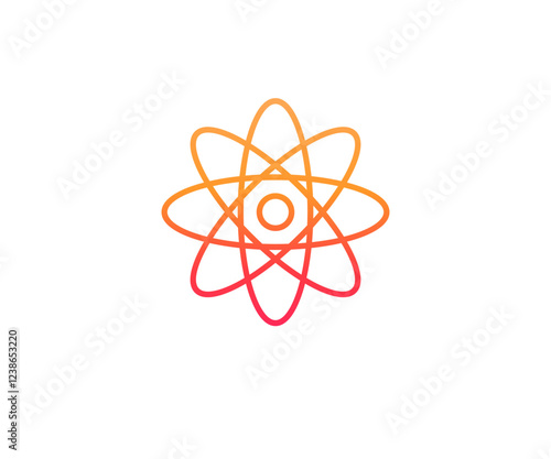 Atom Symbol, radioaktiv - Vektor