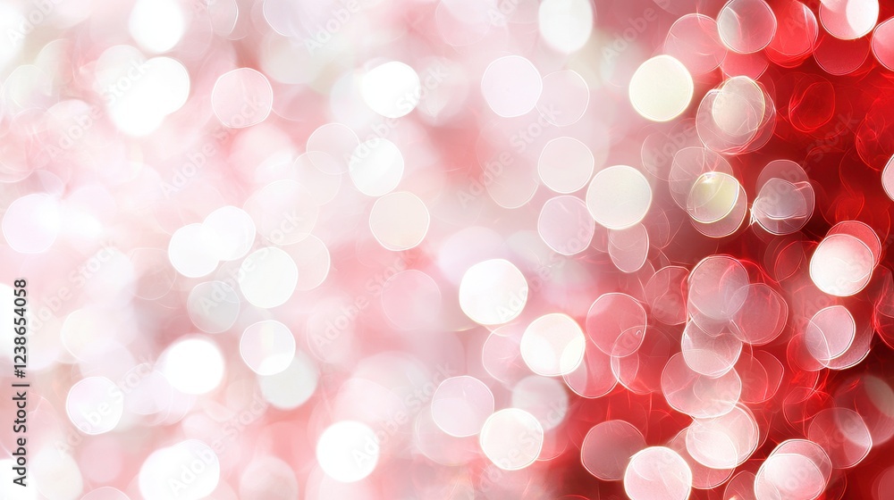 Red and white christmas background with decorative lights and festive elements for holiday celebrations Red and white christmas background with decorative lights and festive elements for holiday celebrations