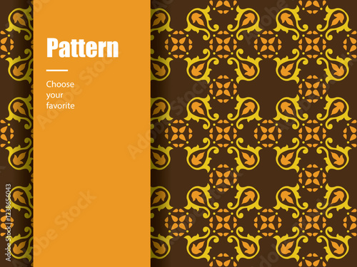 geometric ethnic vintage batik wallpaper seamless pattern motif classic modern fashion element art