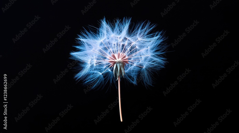 Blue dang design element on a solid black background for use in creative projects and digital art Blue dang design element on a solid black background for use in creative projects and digital art