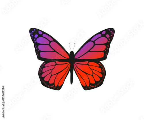 Schmetterling, bunt - Vektor