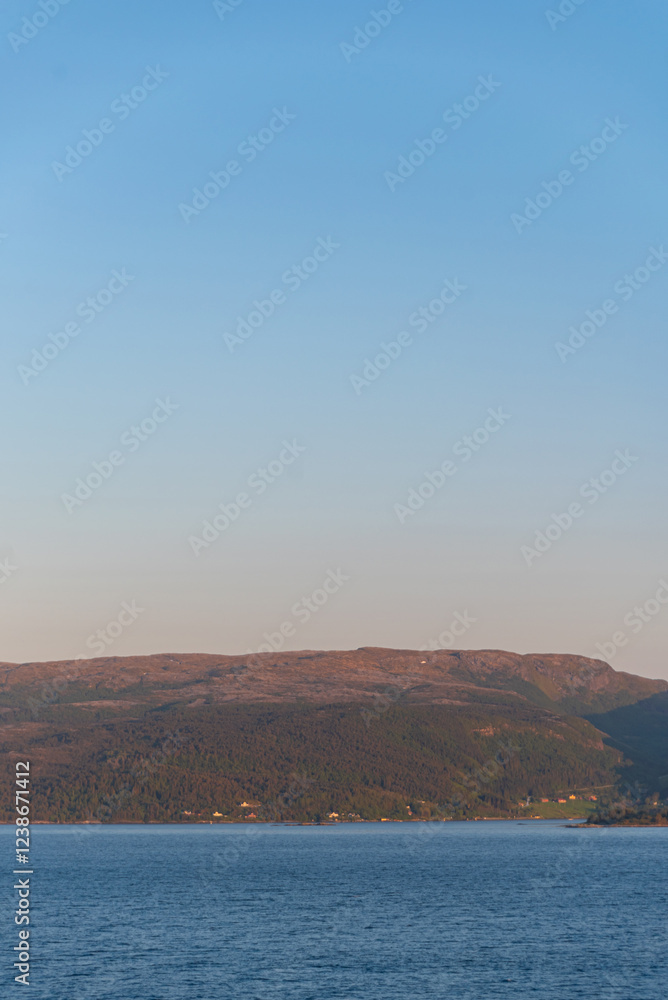 Beautiful photo of the sea waves and mountain Beautiful photo of the sea waves and mountain
