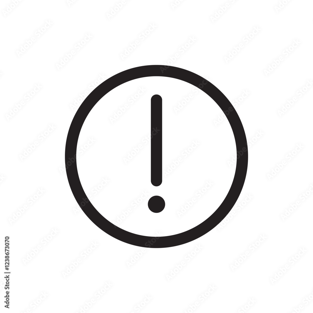 3D Realistic red warning sign vector illustration. 3D Realistic red warning sign vector illustration.