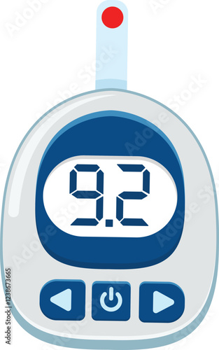 Glucose test kit Vector design Illustration