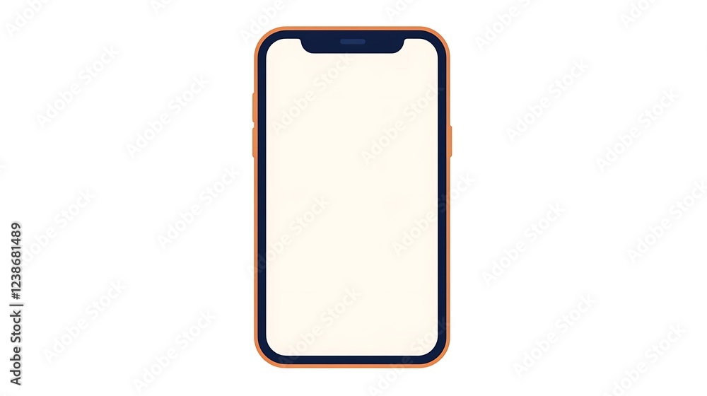 The phone's design features a prominent notch at the top of the screen. The phone's design features a prominent notch at the top of the screen.