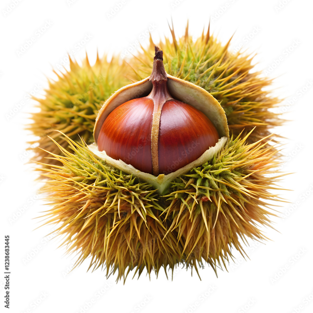 Tongan chestnut fruit isolated on transparent background Tongan chestnut fruit isolated on transparent background