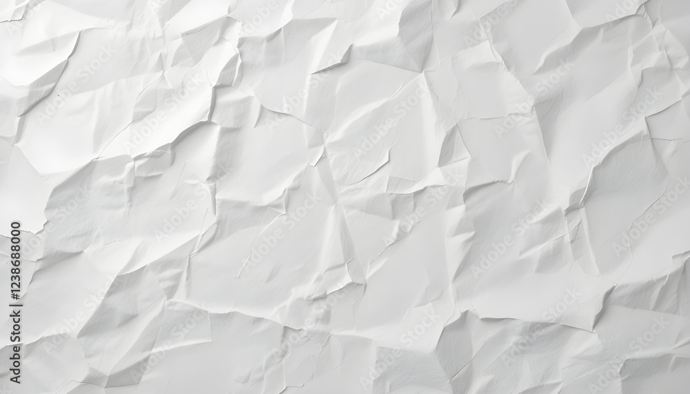 Abstract crumpled white paper texture background Abstract crumpled white paper texture background