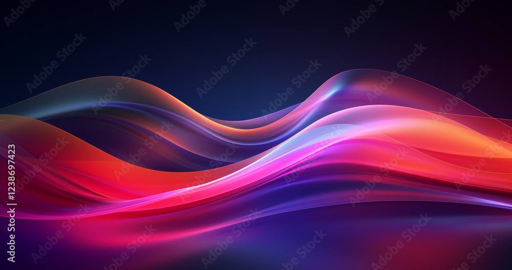 abstract background colorful waves red purple dark blue smooth lines soft lighting abstract background colorful waves red purple dark blue smooth lines soft lighting