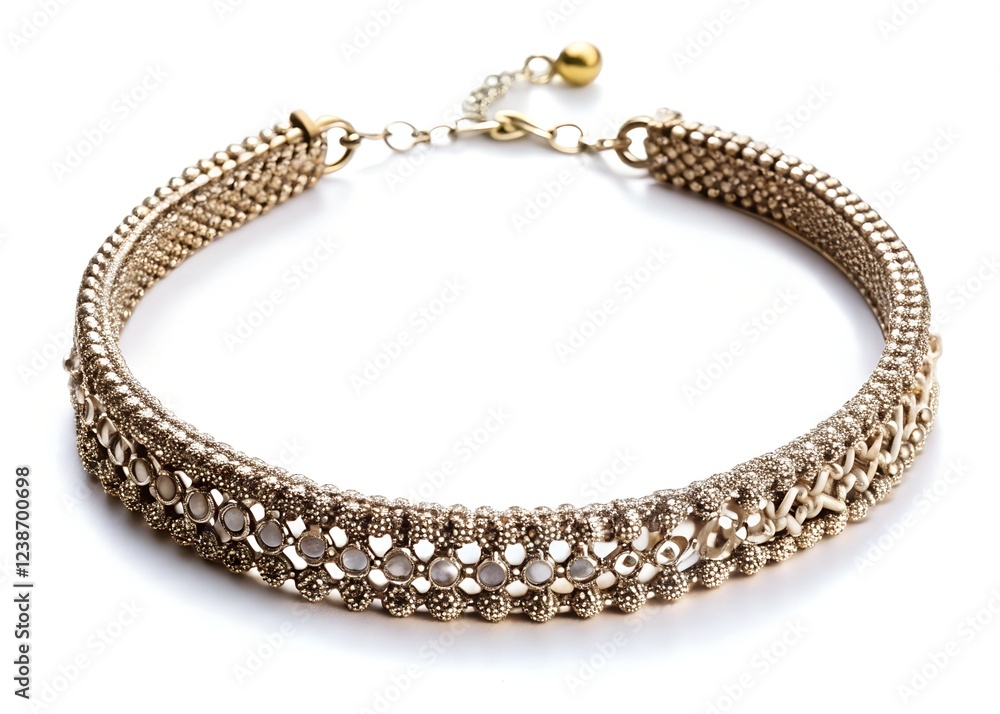 Obraz premium choker necklace isolated on a white background