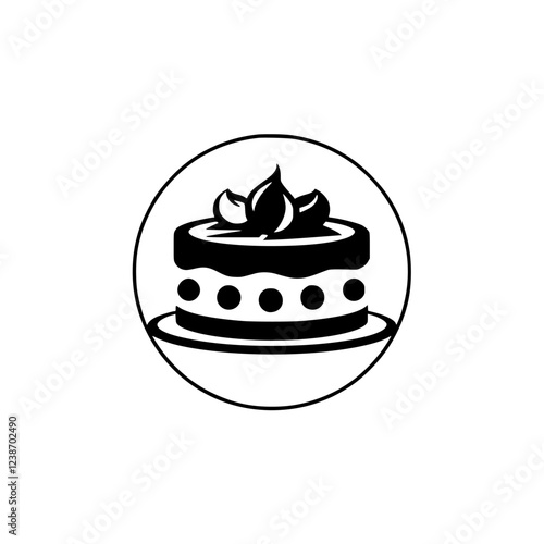 A delectable cake, perfect for birthdays, weddings, or any celebration. Indulge in its sweet and creamy layers. This image is ideal for bakeries, restaurants, and food blogs.